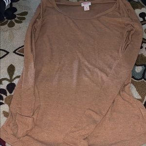 Plain brown long sleeve